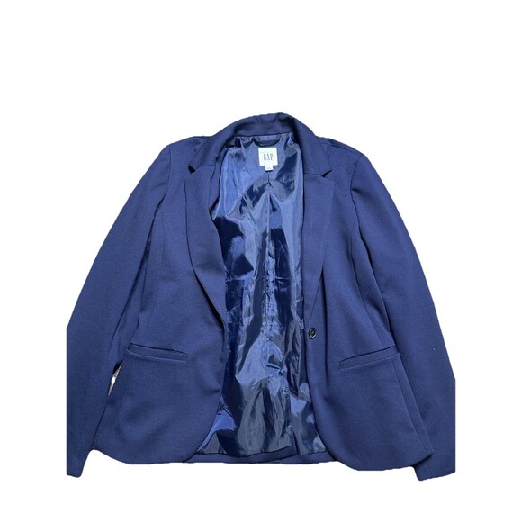 Gap Academy Blazer Women’s 6 Navy Blue Office Corporate Single Button Jacket - Picture 5 of 9